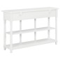 Mesa consola 120x30x76 cm MDF branco