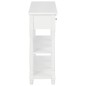 Mesa consola 120x30x76 cm MDF branco