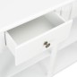 Mesa consola 120x30x76 cm MDF branco