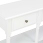 Mesa consola 120x30x76 cm MDF branco