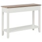 Mesa consola 110x35x80 cm madeira branco