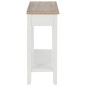 Mesa consola 110x35x80 cm madeira branco