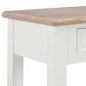 Mesa consola 110x35x80 cm madeira branco