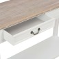 Mesa consola 110x35x80 cm madeira branco