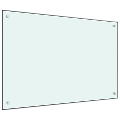 Painel anti-salpicos de cozinha 90x60 cm vidro temperado branco