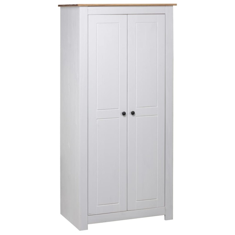 Roupeiro branco 80x50x171,5 cm pinho Panamá maciço-Guarda-roupas-Home Retail