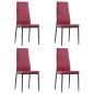 Conjunto de jantar 5 pcs vermelho tinto