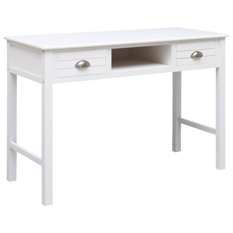 Secretária 110x45x76 cm madeira branco-Escrivaninhas-Home Retail