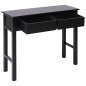 Mesa consola 90x30x77 cm madeira preto