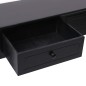 Mesa consola 90x30x77 cm madeira preto