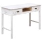 Mesa consola 110x45x76 cm madeira branco antigo