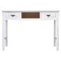 Mesa consola 110x45x76 cm madeira branco antigo