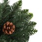 Árvore de Natal artificial com pinhas 210 cm verde