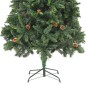 Árvore de Natal artificial com pinhas 210 cm verde