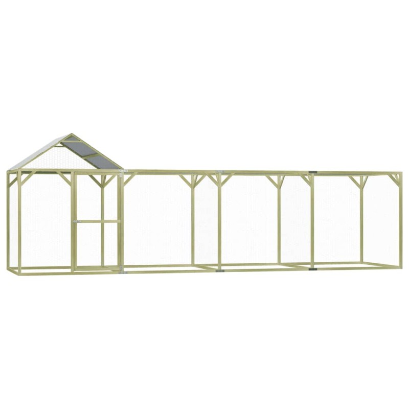 Galinheiro 6x1,5x2 m madeira de pinho impregnada-Casotas e gaiolas para animais pequenos-Home Retail