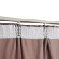 Cortina blackout com ganchos 290x245 cm veludo rosa antigo