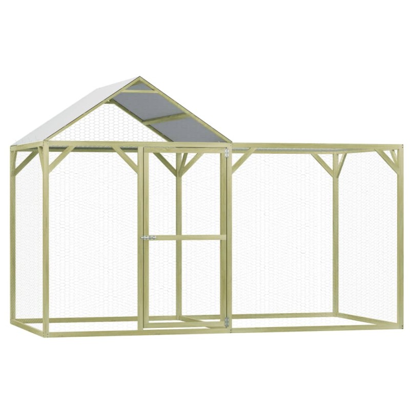 Galinheiro 3x1,5x2 m madeira de pinho impregnada-Casotas e gaiolas para animais pequenos-Home Retail