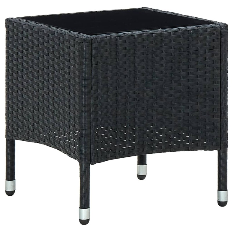 Mesa de jardim 40x40x45 vime PE preto-Mesas de jardim-Home Retail