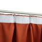 Cortinas blackout com ganchos 2 pcs 140x225 cm ferrugem