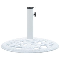 Base para guarda-sol 12 kg 48 cm ferro fundido branco