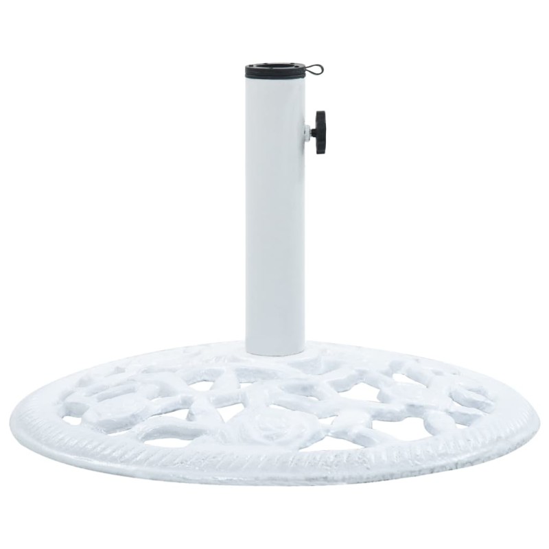 Base para guarda-sol 12 kg 48 cm ferro fundido branco-Suportes para guarda-sóis-Home Retail