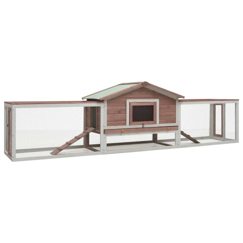 Coelheira 310x70x87 cm pinho e abeto maciços moca-Casotas e gaiolas para animais pequenos-Home Retail