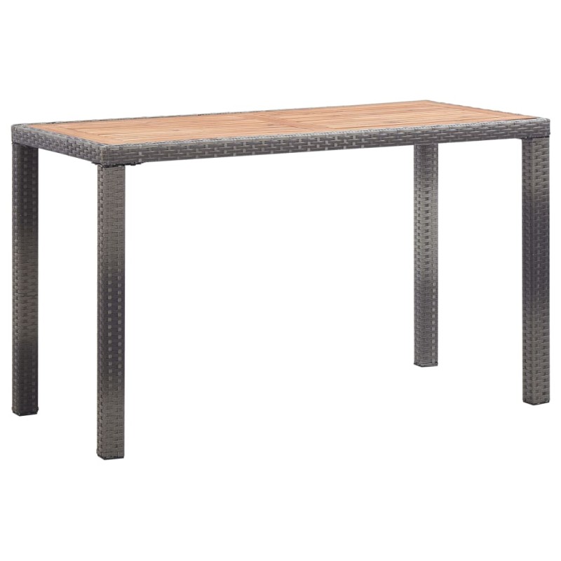 Mesa de jardim 123x60x74 cm madeira acácia antracite/castanho-Mesas de jardim-Home Retail