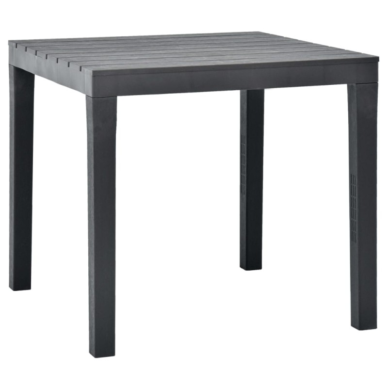 Mesa de jardim 78x78x72 cm plástico antracite-Mesas de jardim-Home Retail