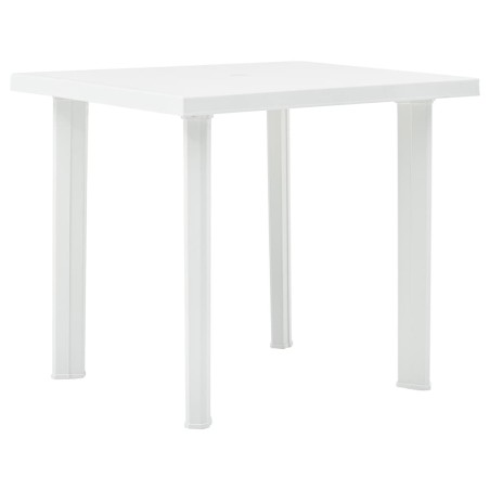 Mesa de jardim 80x75x72 cm plástico branco