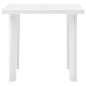 Mesa de jardim 80x75x72 cm plástico branco