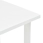 Mesa de jardim 80x75x72 cm plástico branco