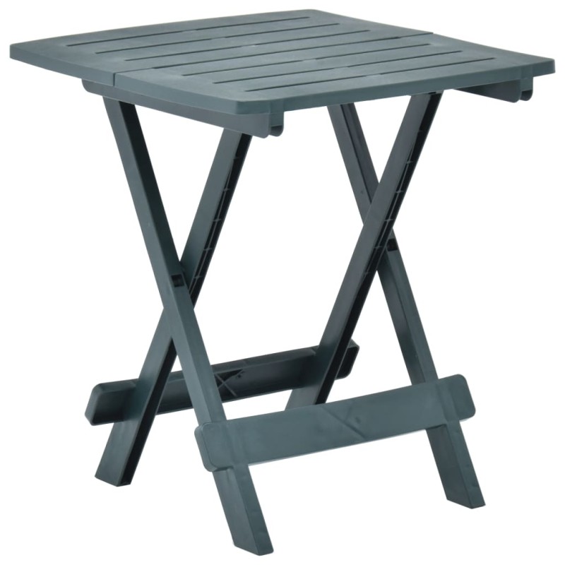 Mesa de jardim dobrável 45x43x50 cm plástico verde-Mesas de jardim-Home Retail