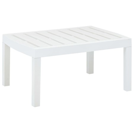 Mesa de jardim 78x55x38 cm plástico branco