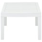 Mesa de jardim 78x55x38 cm plástico branco