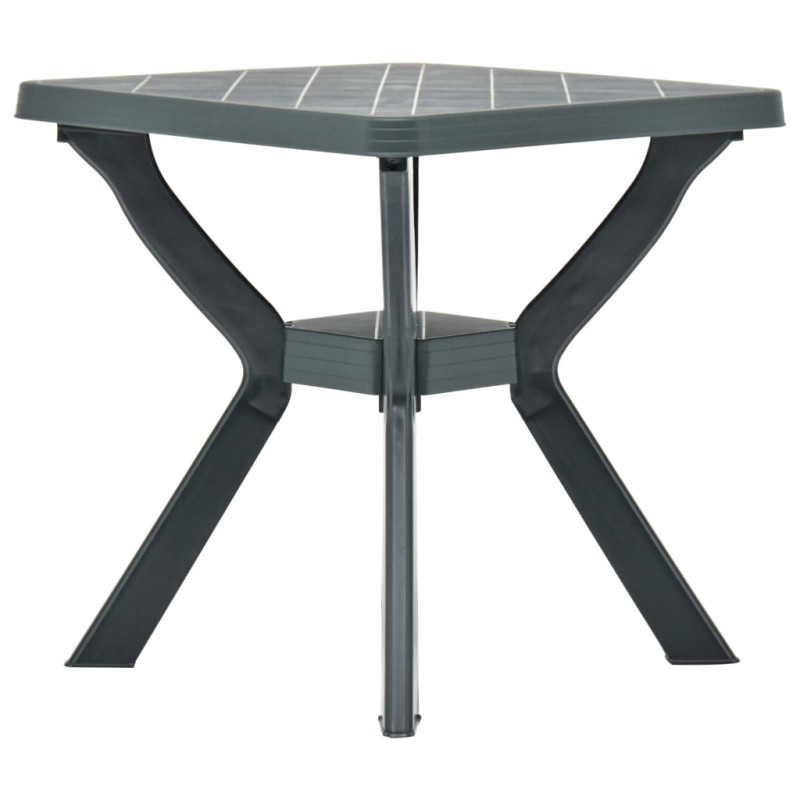 Mesa de bistrô 70x70x72 cm plástico verde-Mesas de jardim-Home Retail