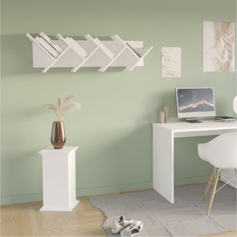 FMD Mesa de apoio com porta 57,4 cm branco-Mesas de apoio-Home Retail