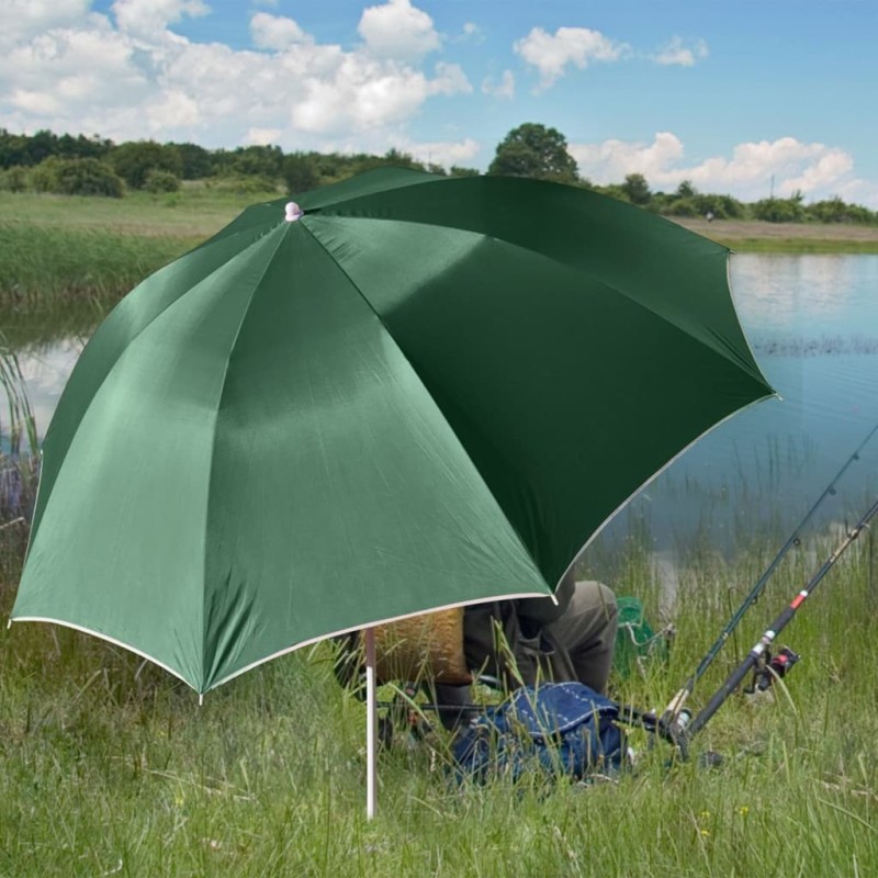 HI Guarda-sol para pesca UV30 200 cm verde-Guarda-sóis e telas de varanda-Home Retail