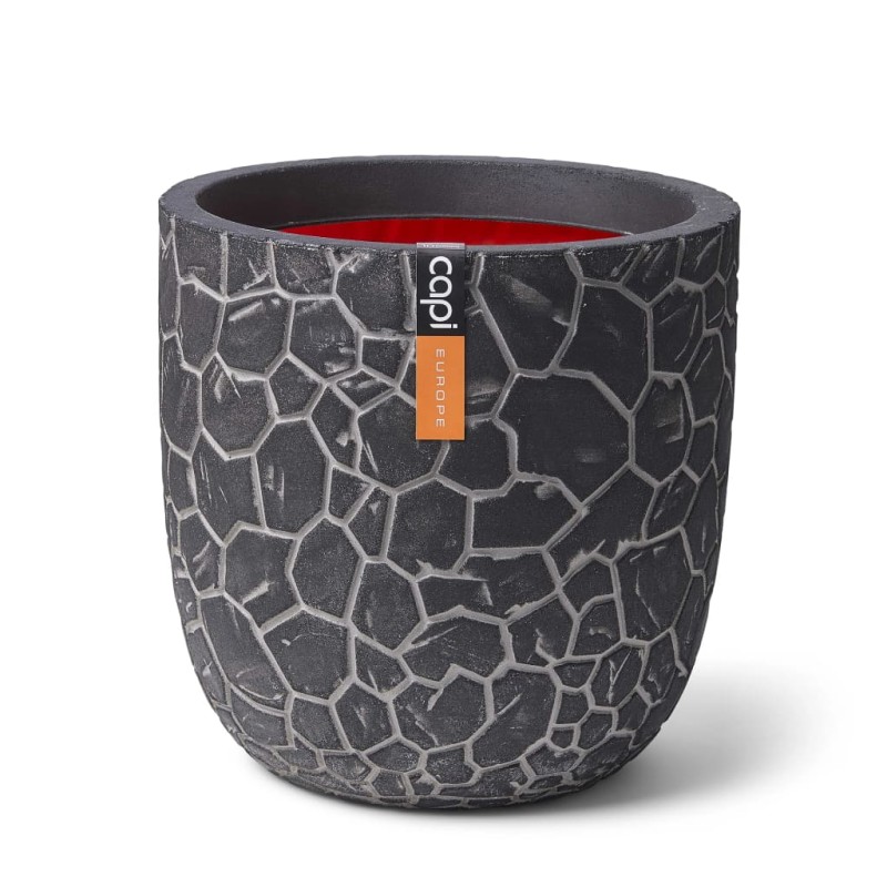 Capi Vaso oval Clay 35x34 cm antracite-Vasos e floreiras-Home Retail