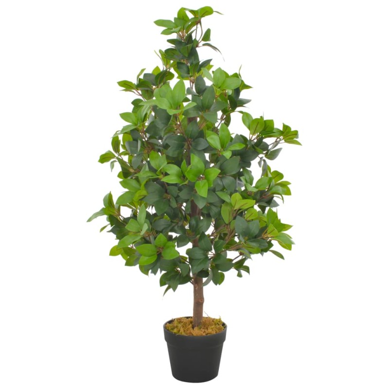 Planta loureiro artificial com vaso 90 cm verde-Flores sintéticas-Home Retail