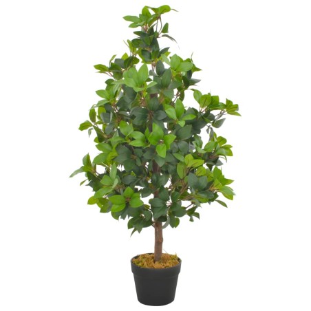 Planta loureiro artificial com vaso 90 cm verde