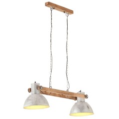 Candeeiro suspenso industrial 25 W 109 cm E27 prateado