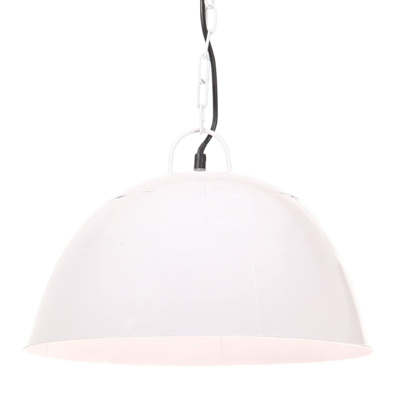 Candeeiro suspenso vintage indust. redondo 25 W 41 cm E27 branco-Candeeiros-Home Retail