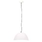 Candeeiro suspenso vintage indust. redondo 25 W 41 cm E27 branco