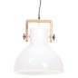 Candeeiro suspenso industrial redondo 25 W 40 cm E27 branco