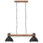 Candeeiro suspenso industrial 25 W 109 cm E27 preto