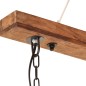 Candeeiro suspenso industrial 25 W 109 cm E27 preto