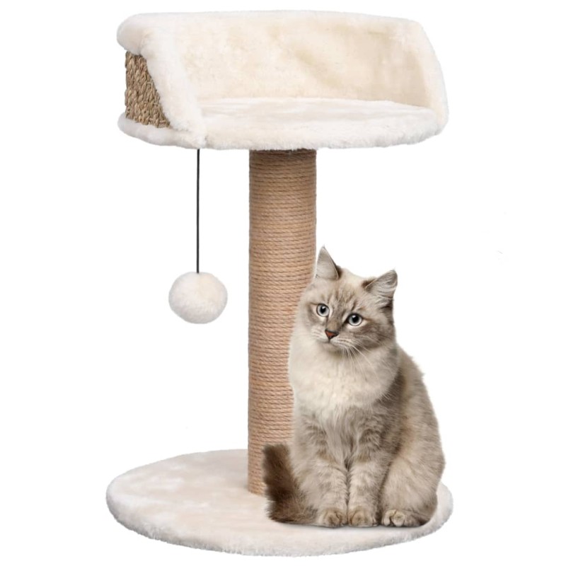 Árvore para gatos c/ postes arranhadores 49 cm erva marinha-Móveis para gatos-Home Retail