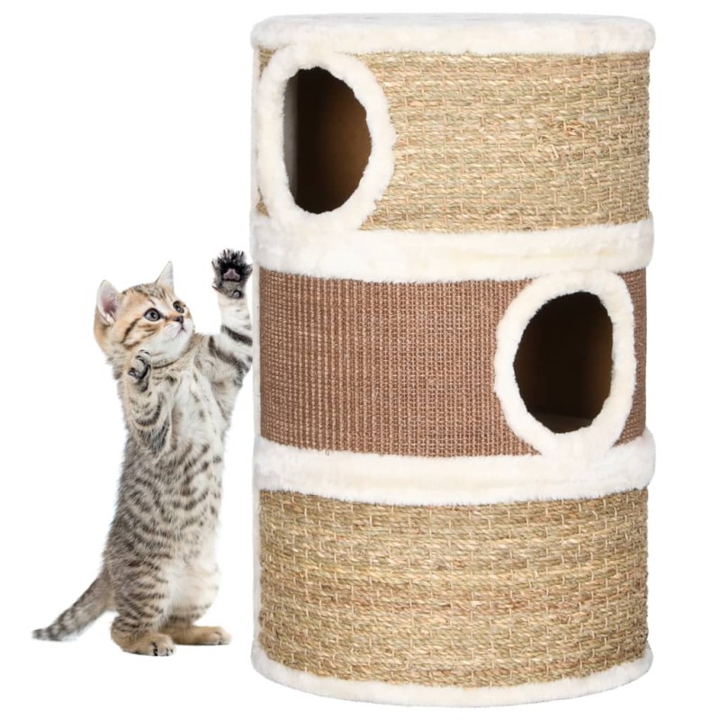 Barril arranhador para gatos 60 cm erva marinha-Móveis para gatos-Home Retail