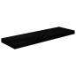 Prateleiras de parede suspensas 2 pcs 80x23,5x3,8cm MDF preto