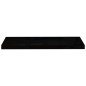 Prateleiras de parede suspensas 2 pcs 80x23,5x3,8cm MDF preto